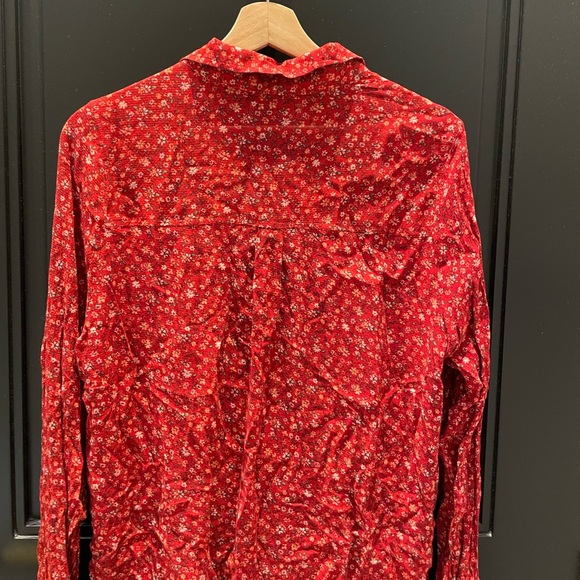 HOLLISTER GIRLS LONG SLEEVE ADORABLE FLORAL SHIRTS WITH COLLARS💋🌹 - Picture 3 of 6